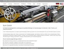 Tablet Screenshot of buhl-gmbh.com
